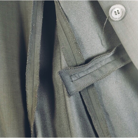 Valerie Stevens Coat Dress Women's 14 Long Sleeve Button Up Poly Lycra Black VTG - Picture 7 of 12